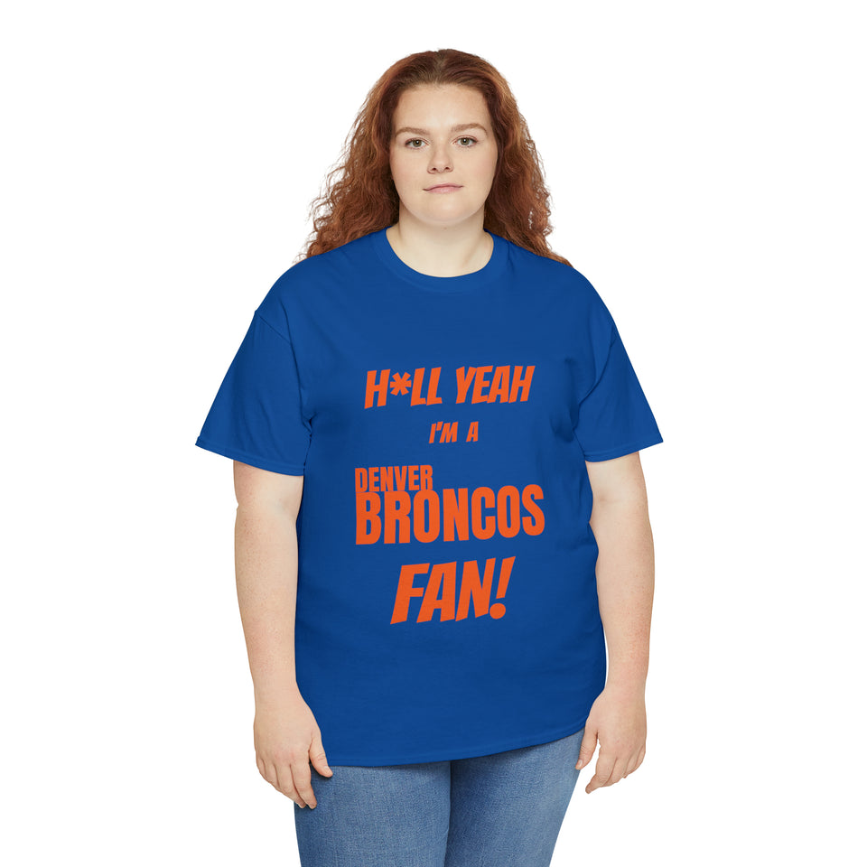 Denver Broncos Football Unisex Heavy Cotton Tee