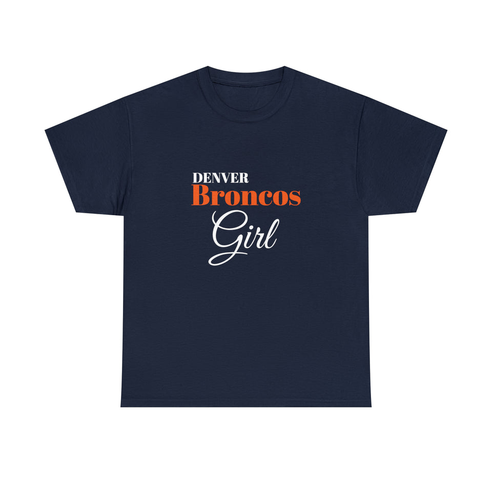 Denver Broncos Girl Unisex Heavy Cotton Tee