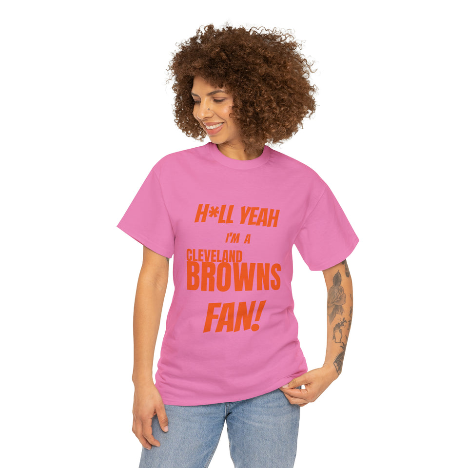 Cleveland Browns Football Unisex Heavy Cotton Tee