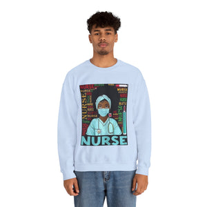 Black Nurse Crewneck Sweatshirt