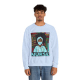 Black Nurse Crewneck Sweatshirt