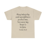 Psalm 25:21 Unisex Heavy Cotton Tee