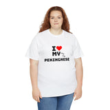 I Love My Pekingnese Unisex Heavy Cotton Tee