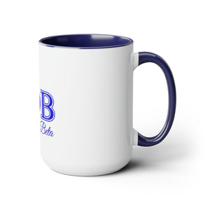 Zeta Phi Beta Two-Tone Coffee Mugs, 15oz