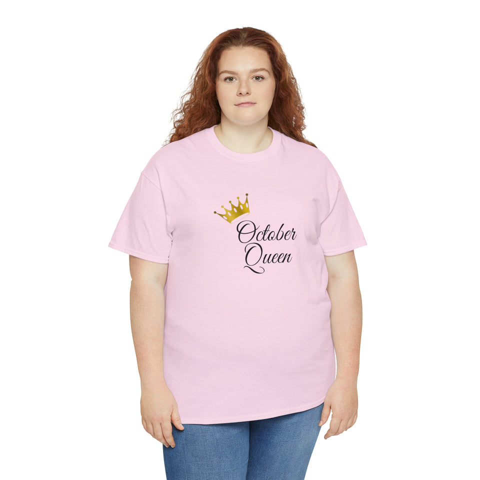 October Queen Unisex Heavy Cotton Tee