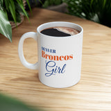 Denver Broncos Girl Ceramic Mug 11oz