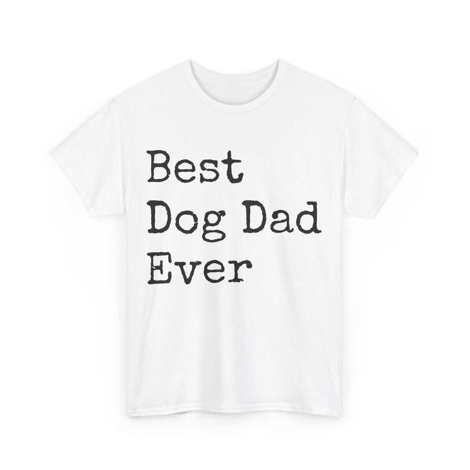 Best Dog Dad Unisex Heavy Cotton Tee