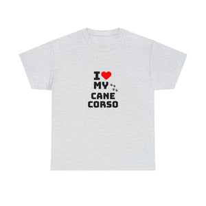 I Love My Cane Corso Unisex Heavy Cotton Tee