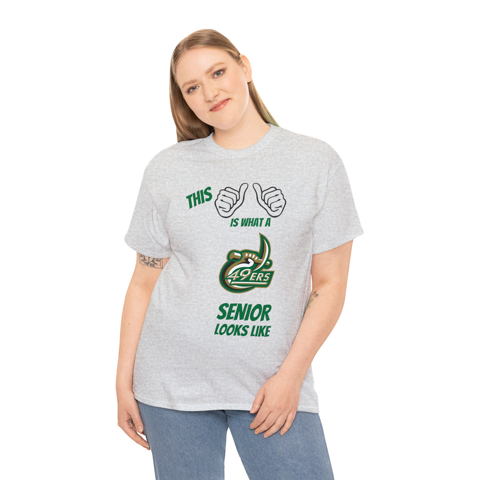 This Is What A UNCC Senior Looks Like Unisex Heavy Cotton Tee