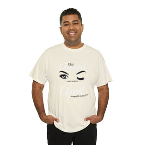 This Queen was Born In April Unisex Heavy Cotton Tee