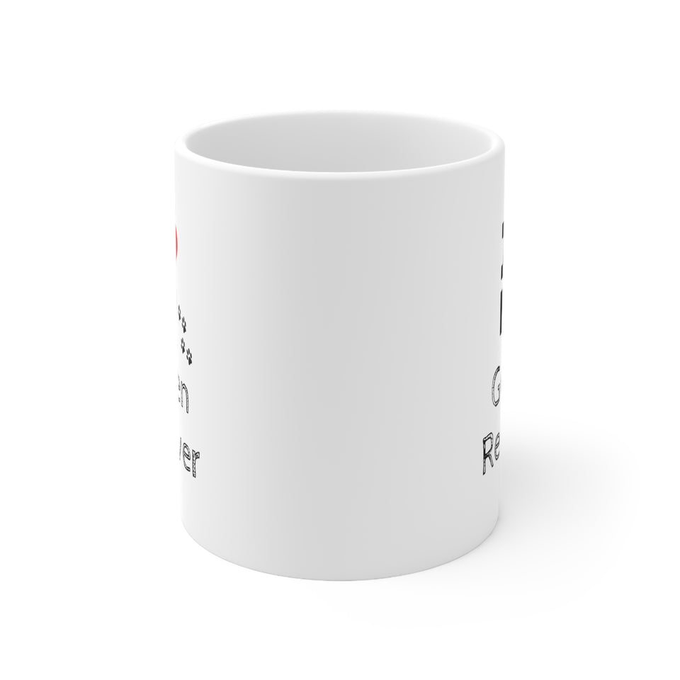 I Love My Golden Retriever Ceramic Mug 11oz