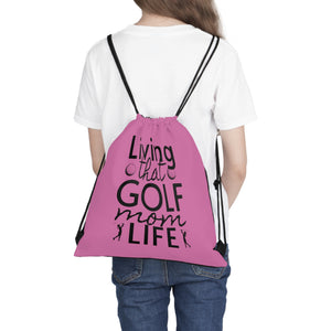 Golf Mom Life Outdoor Drawstring Bag
