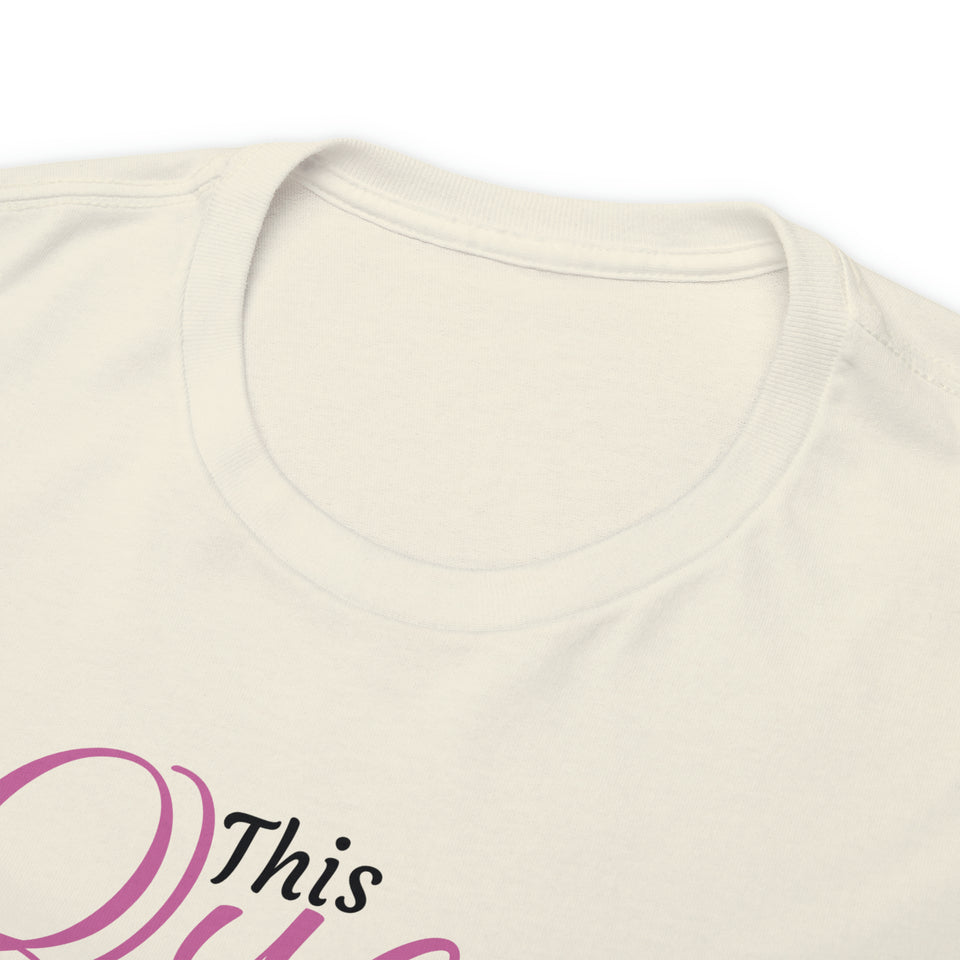 This Queen Was Born In October Unisex Heavy Cotton Tee
