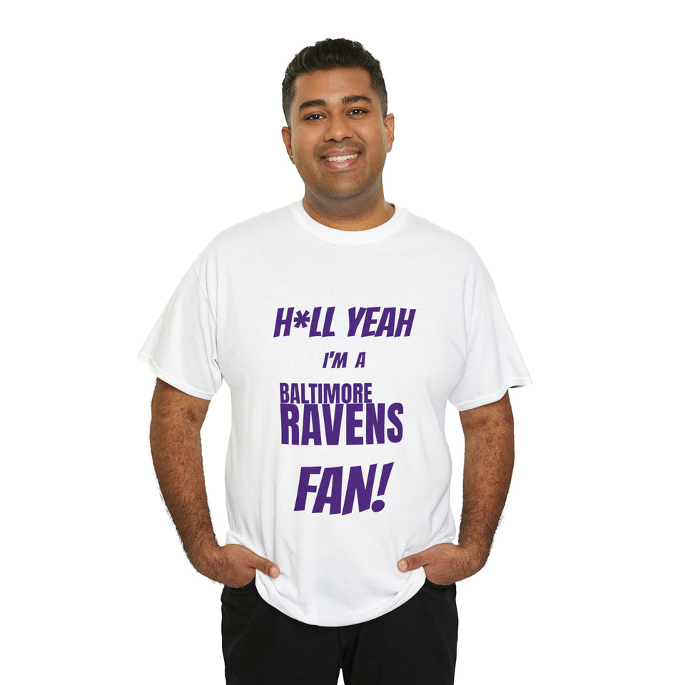 Baltimore Ravens Football Unisex Heavy Cotton Tee