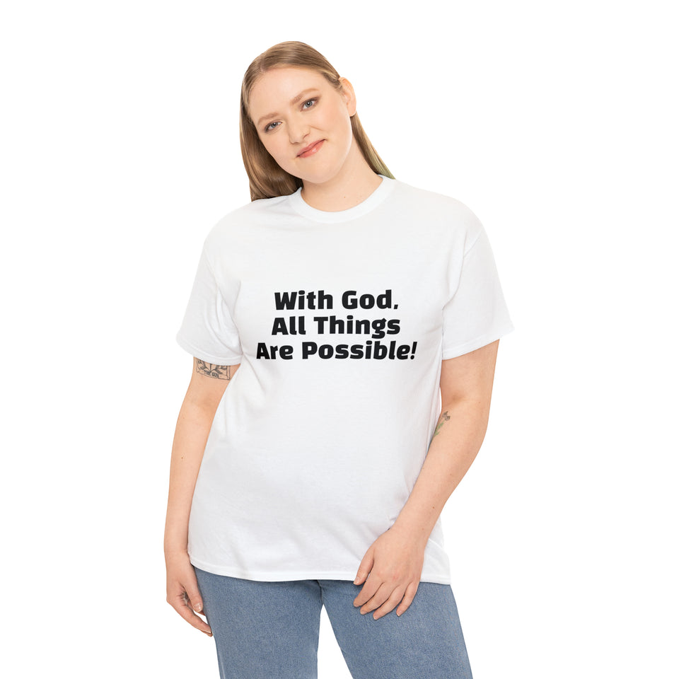 With God Unisex Heavy Cotton Tee
