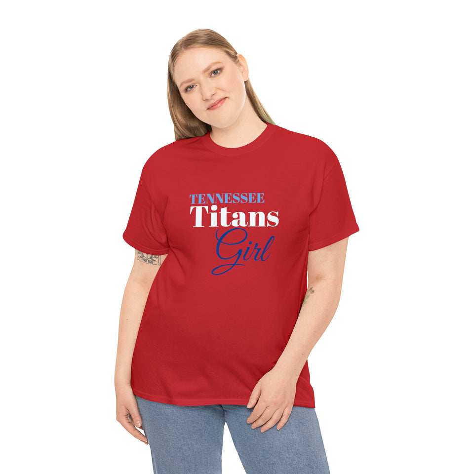 Tennessee Titans Girl Unisex Heavy Cotton Tee