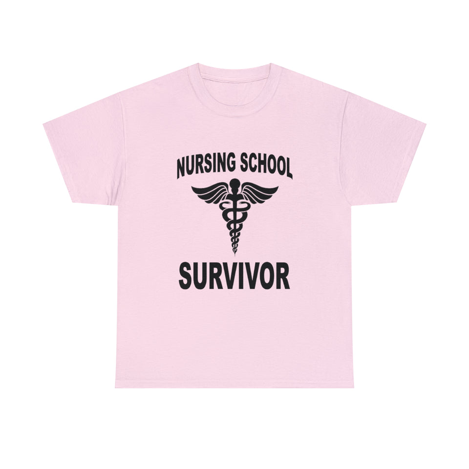 Nursing School Survivor Cotton Tee
