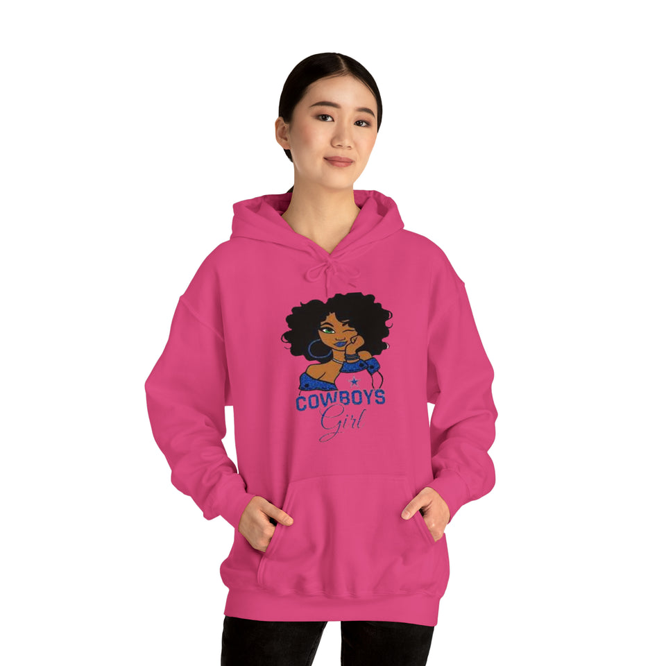 Dallas Cowboys Girl Unisex Heavy Blend™ Hooded Sweatshirt