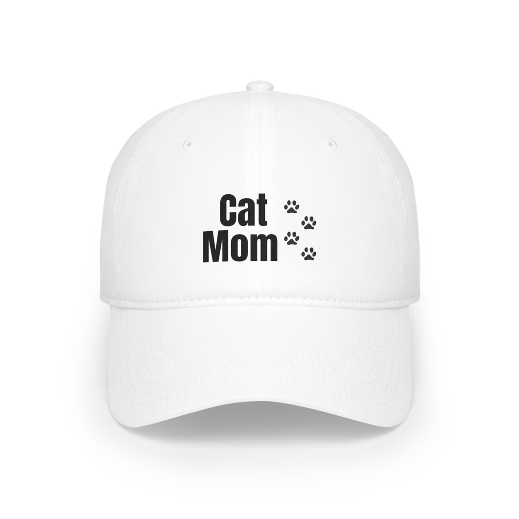 Cat Mom Low Profile Baseball Cap