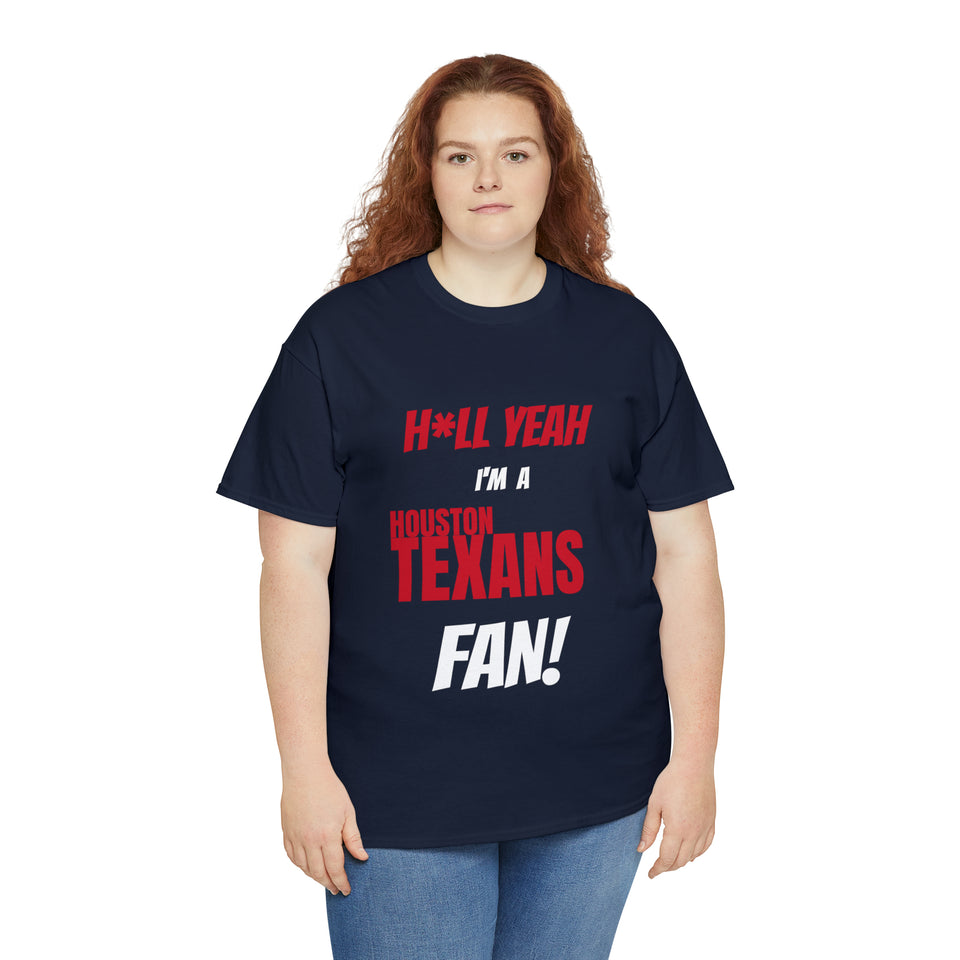 Houston Texans Football Unisex Heavy Cotton Tee