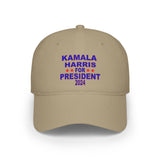 Kamala Harris for President Low Profile Baseball Cap