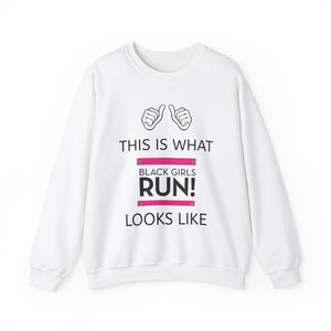 Black Girls Run Unisex Heavy Blend™ Crewneck Sweatshirt
