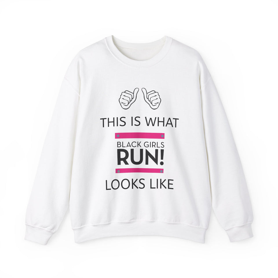 Black Girls Run Unisex Heavy Blend™ Crewneck Sweatshirt