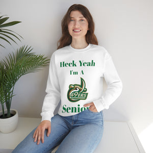 Heck Yeah I'm A UNCC Senior Unisex Heavy Blend™ Crewneck Sweatshirt
