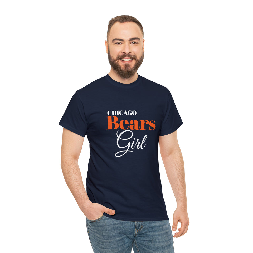 Chicago Bears Girl Unisex Heavy Cotton Tee