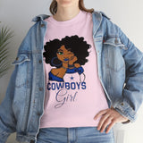 Dallas Cowboys Girl Unisex Heavy Cotton Tee