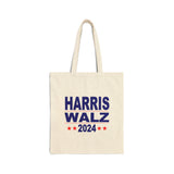 Harris Walz 2024 Cotton Canvas Tote Bag