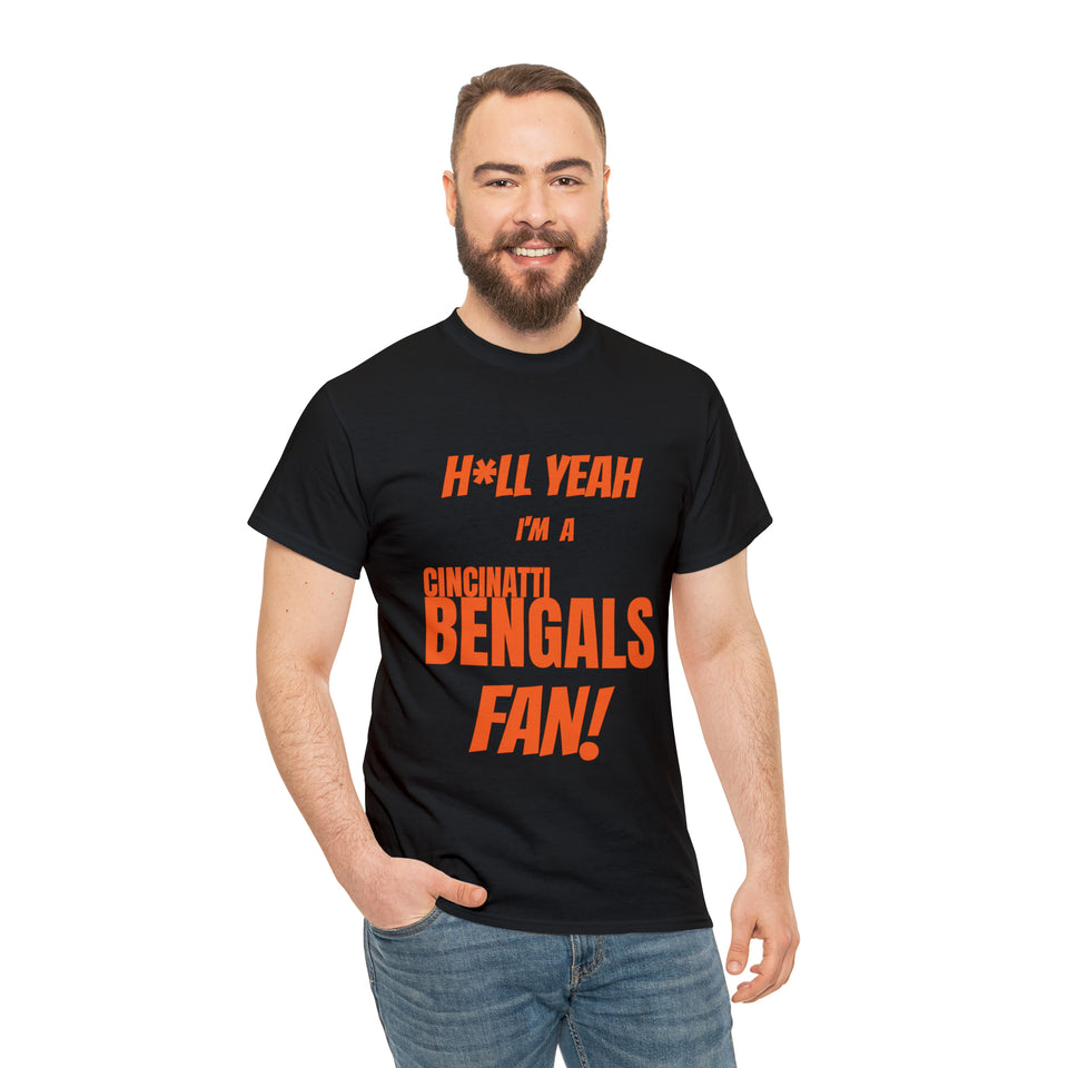 Cincinatti Bengals Football Unisex Heavy Cotton Tee