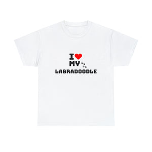 I Love My Labradoodle Unisex Heavy Cotton Tee