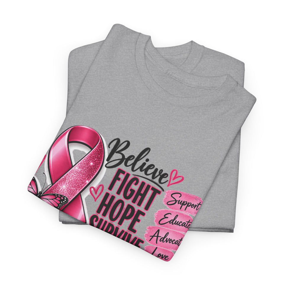 Breast Cancer Awareness Unisex Heavy Cotton Tee