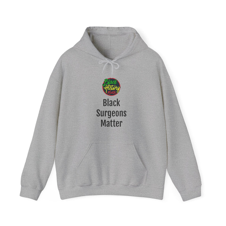 Black Surgeons Matter Hooded Sweatshirt