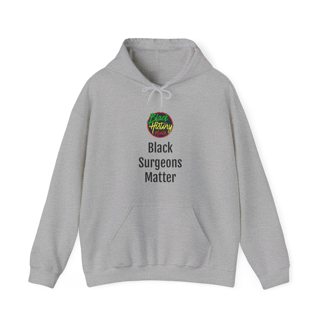 Black Surgeons Matter Hooded Sweatshirt