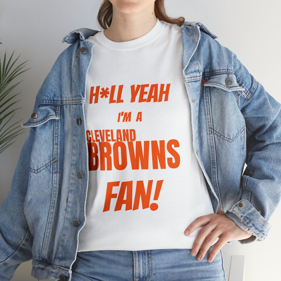 Cleveland Browns Football Unisex Heavy Cotton Tee