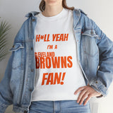 Cleveland Browns Football Unisex Heavy Cotton Tee
