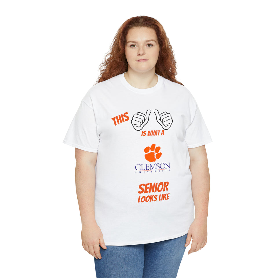 This Is What A Clemson Senior Looks Like Unisex Heavy Cotton Tee
