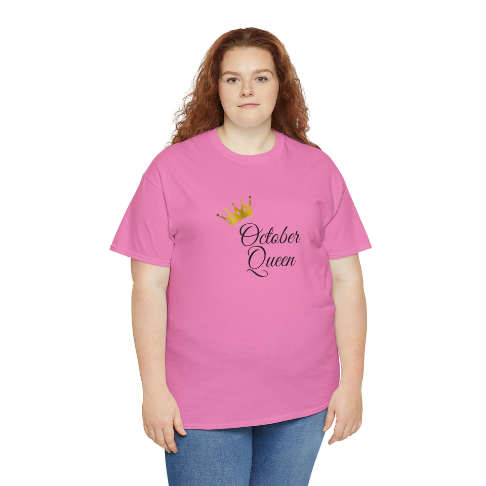 October Queen Unisex Heavy Cotton Tee