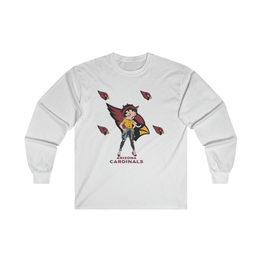 Arizona Cardinals Girl Ultra Cotton Long Sleeve Tee