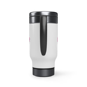 Lifestyle International Realty Stainless Steel Travel Mug with Handle, 14oz