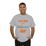 Miami Dolphins Football Unisex Heavy Cotton Tee