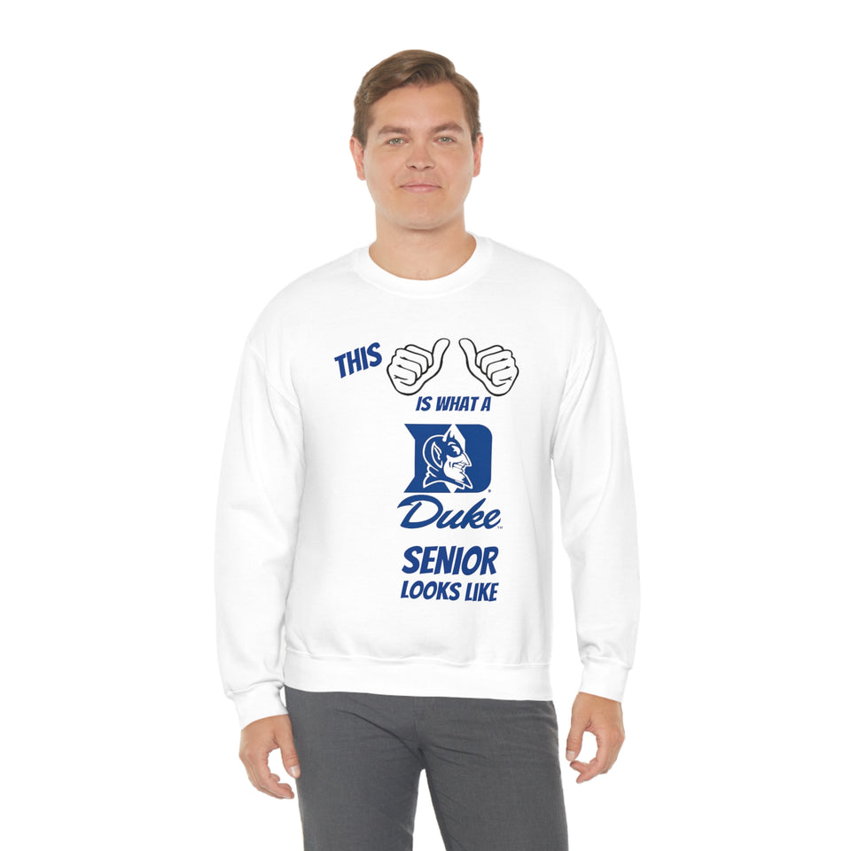 This Is What A Duke Senior Looks Like Unisex Heavy Blend™ Crewneck Sweatshirt