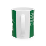 Golfer Swing Ceramic Mug, (11oz, 15oz)