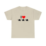 I Love Turtles Unisex Heavy Cotton Tee