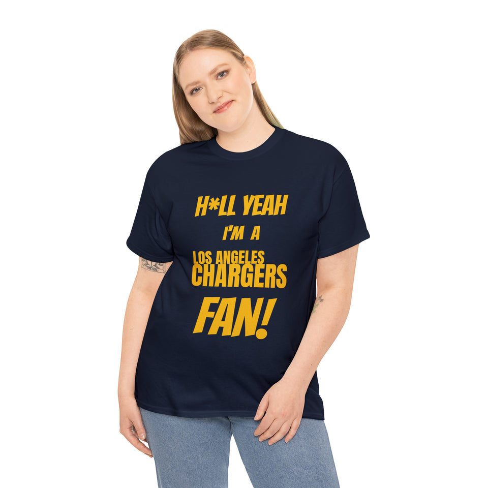 Los Angeles Chargers Football Unisex Heavy Cotton Tee