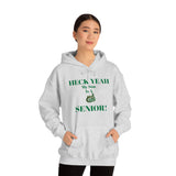 Heck Yeah My Son is A UNCC Senior Unisex Heavy Blend™ Hooded Sweatshirt