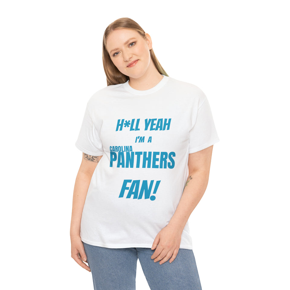 Carolina Panthers Football Unisex Heavy Cotton Tee