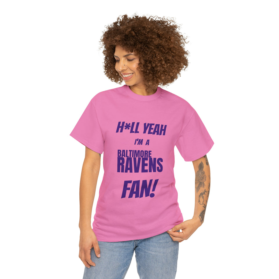 Baltimore Ravens Football Unisex Heavy Cotton Tee